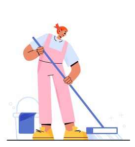 mopping illustration