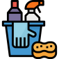 Cleaning supplies illustration